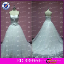 ED Bridal A-Line Sweetheart Neckline Beaded Low Back Tulle Real Sample Wedding Dress 2017